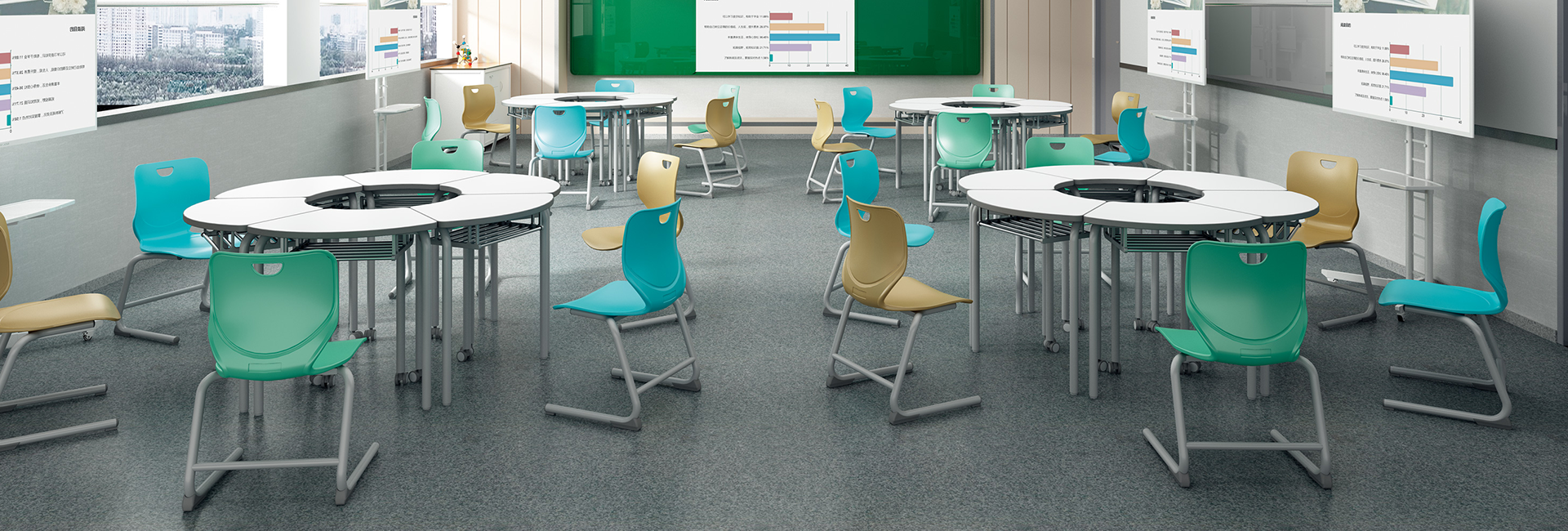 High quality student desks and chairs source factory